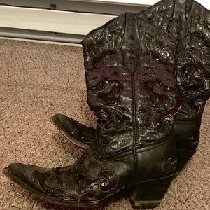 Women’s Corral Goat Sequin Cowboy Boot Size 8m